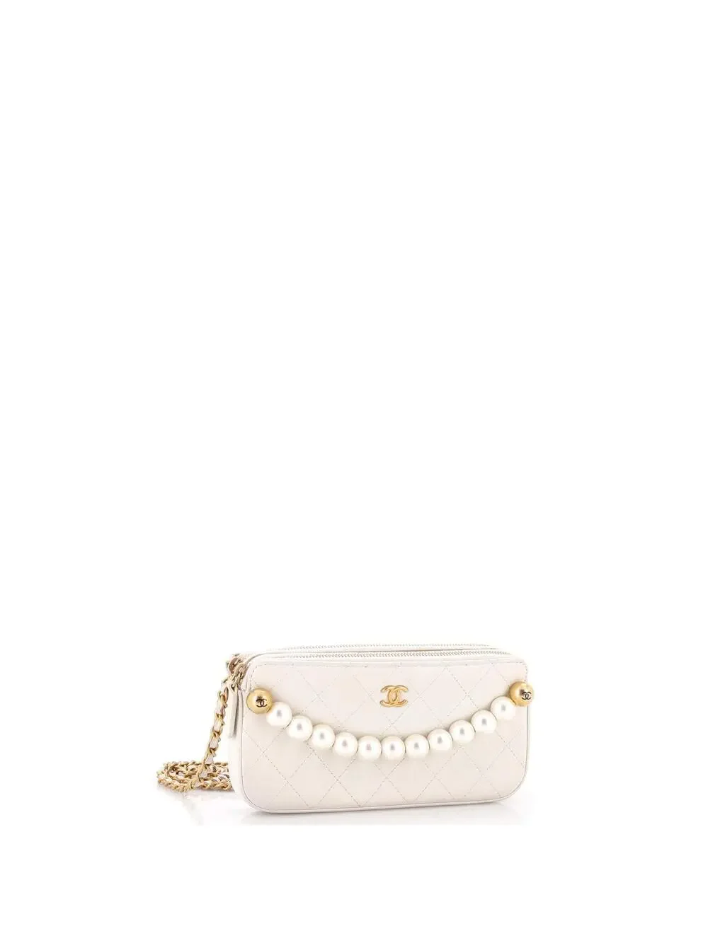 Chanel Chic Pearls Double Zip Clutch #292043C37B